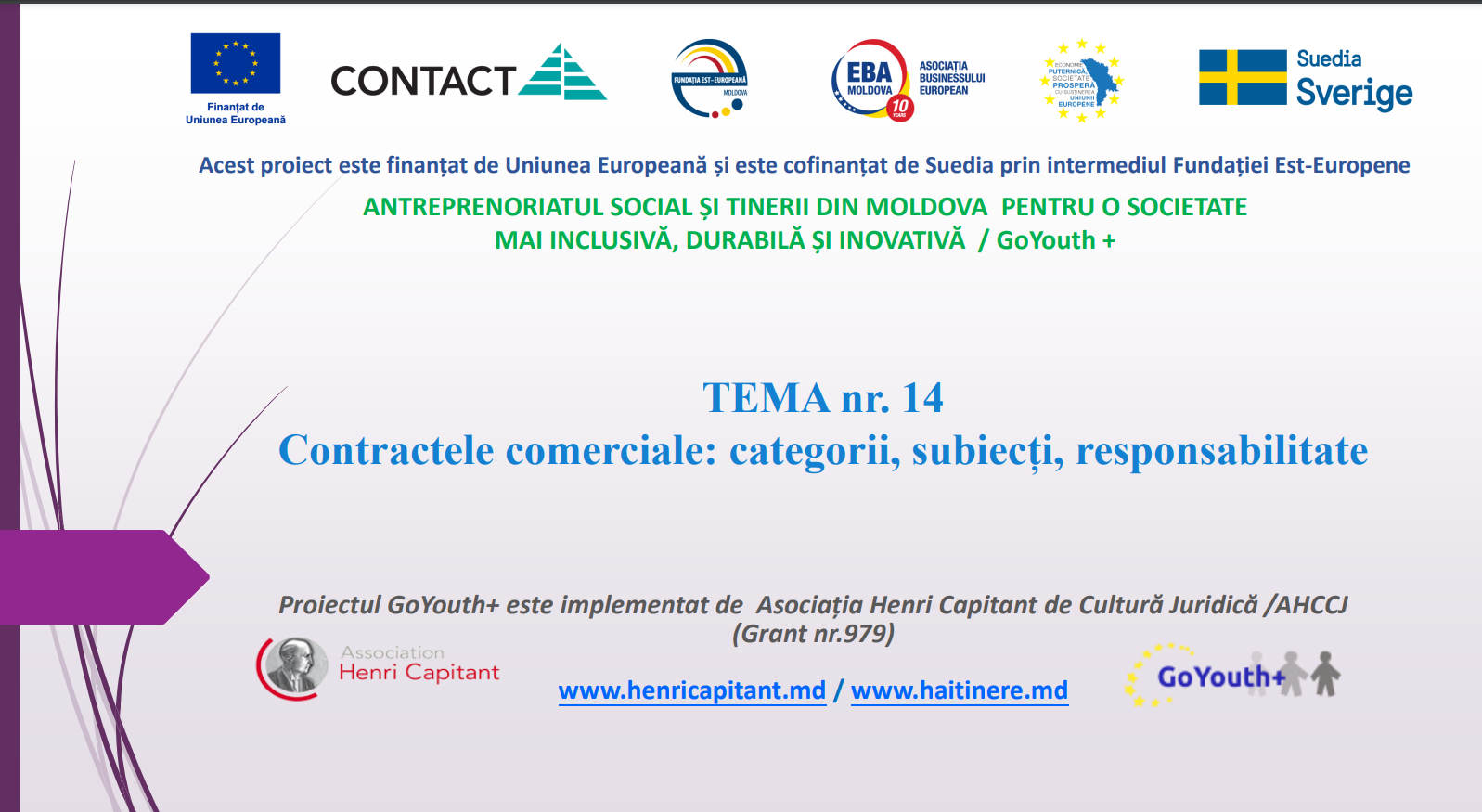 Contractele comerciale: categorii, subiecți, responsabilitate