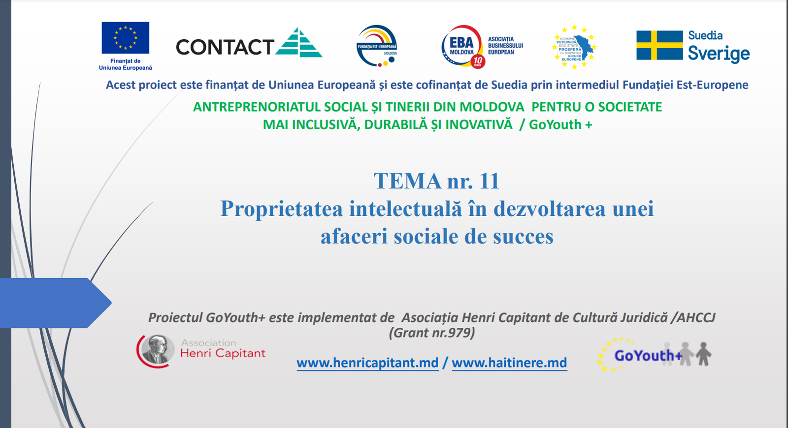 Proprietatea intelectuală în dezvoltarea unei<br>afaceri sociale de succes