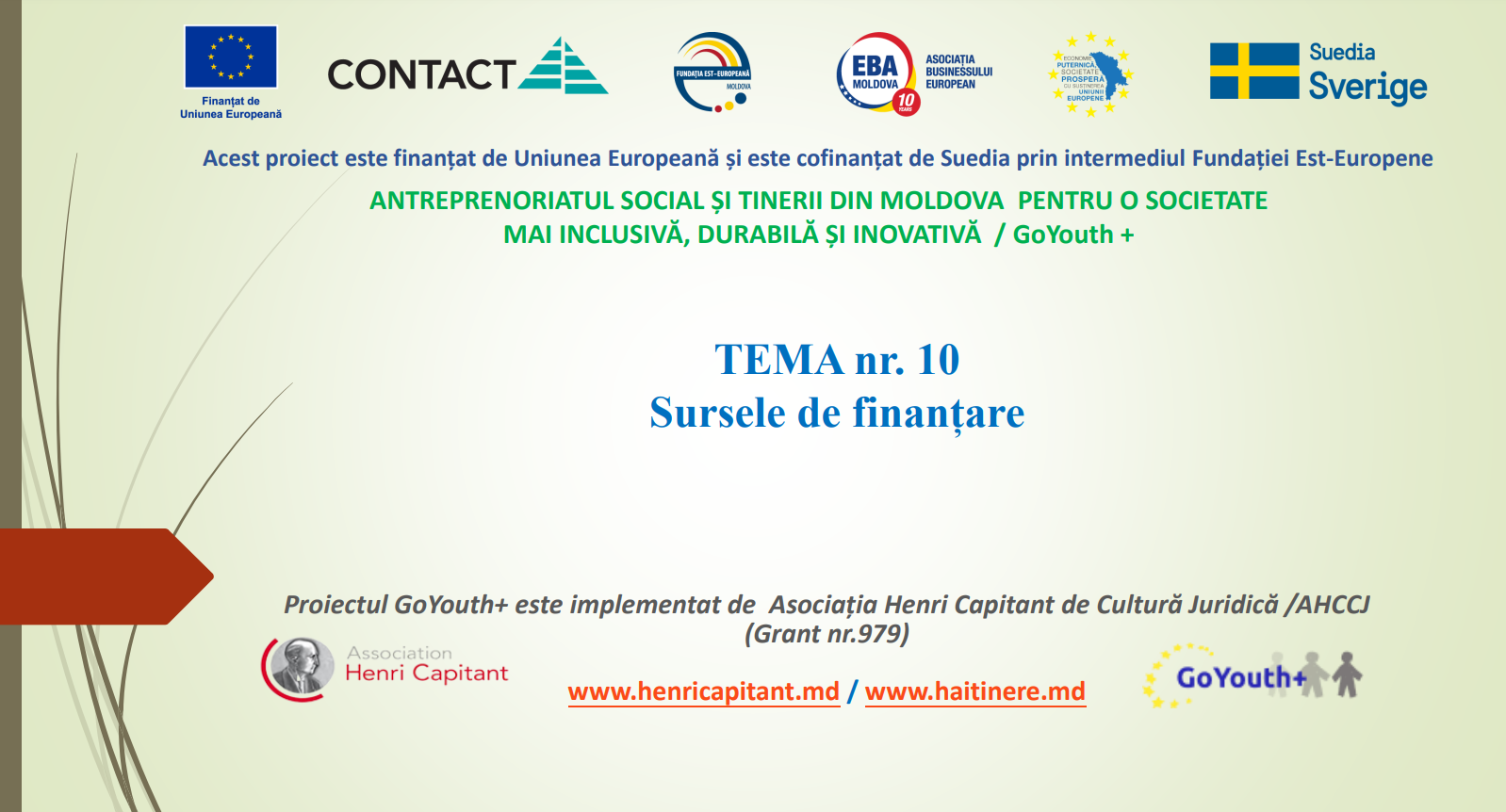 Sursele de finanțare