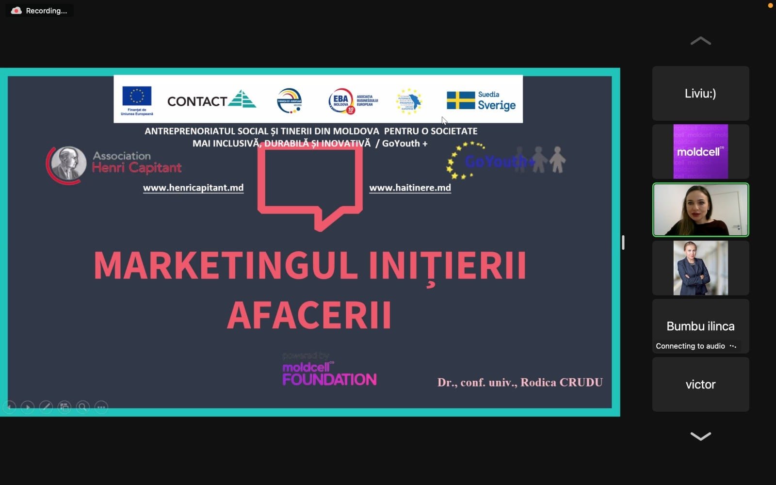 Ziua V de instruire a tinerilor NEET din r. Hâncești (sesiunea I)