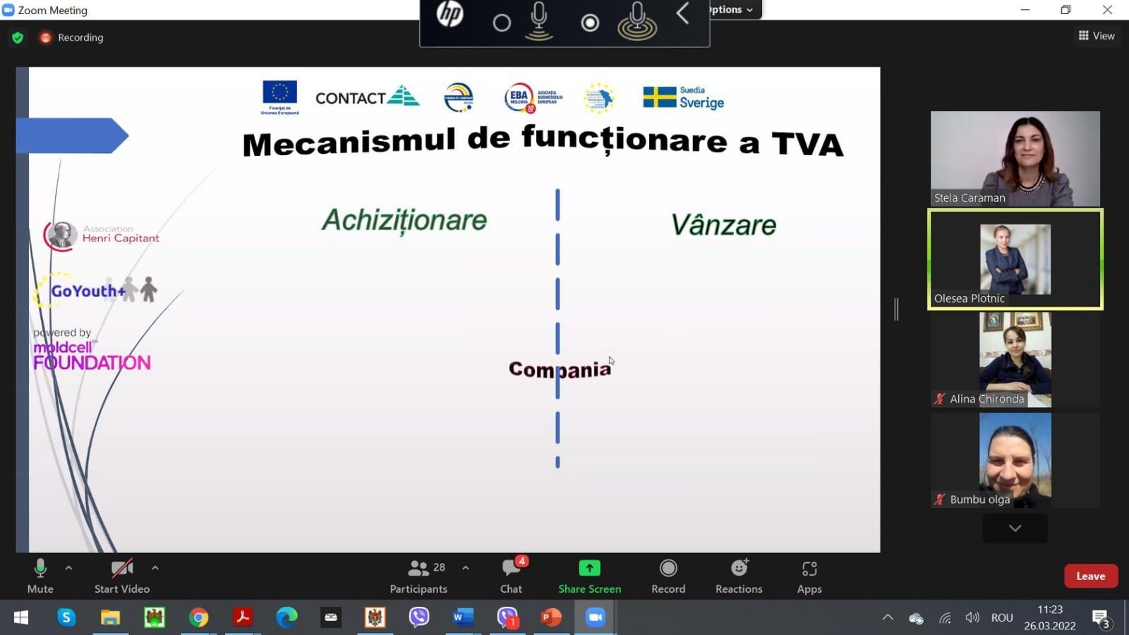Ziua XI de instruire a tinerilor NEET din r. Hâncești (sesiunea I)