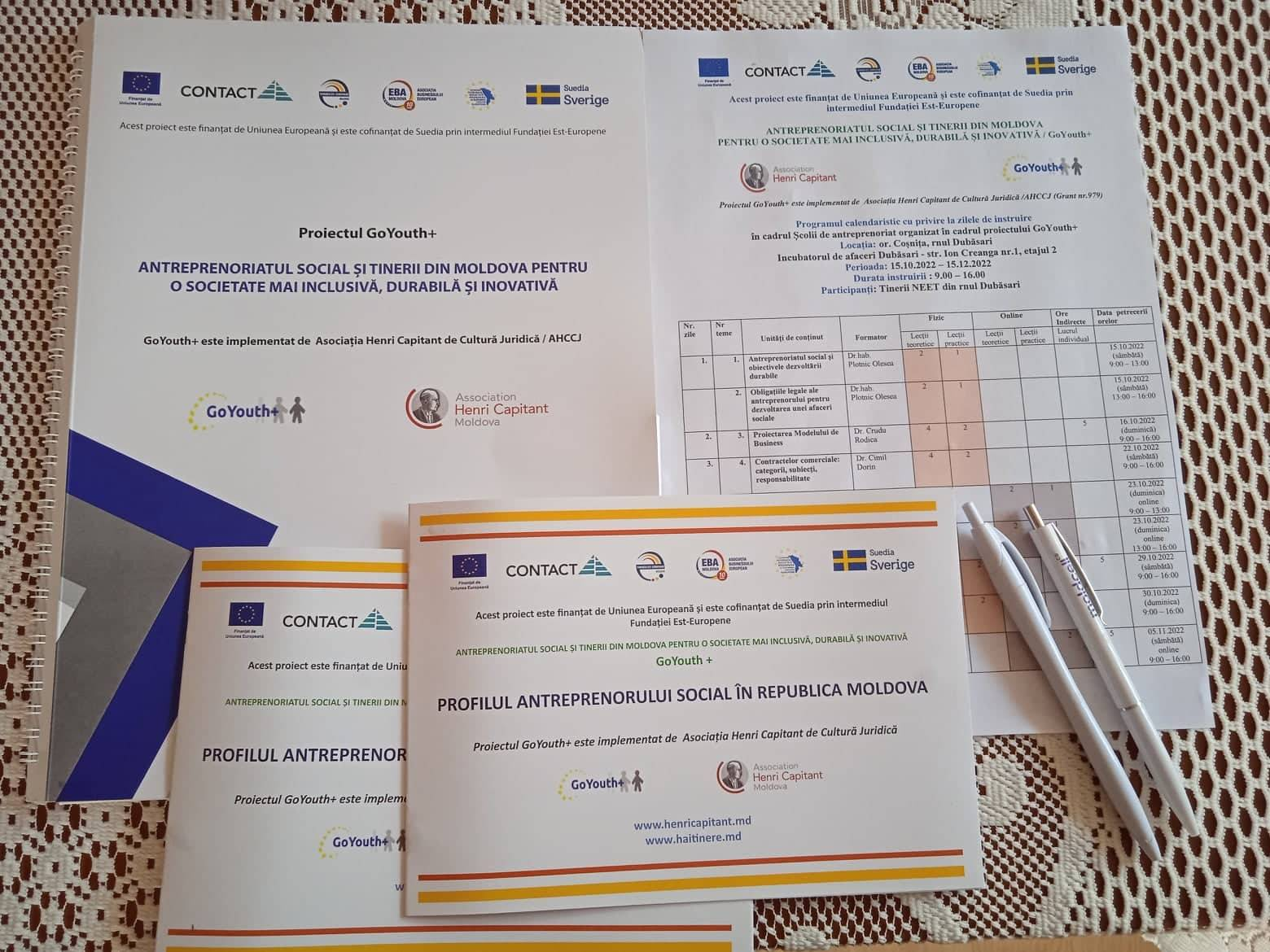 ZIUA II DE INSTRUIRE A TINERILOR NEET DIN R. Dubăsari (SESIUNEA II)